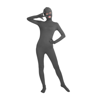 Solid Color Full Cover Open Eyes Open Mouth Lycra Zentai Bodysuit (Pack of 2)