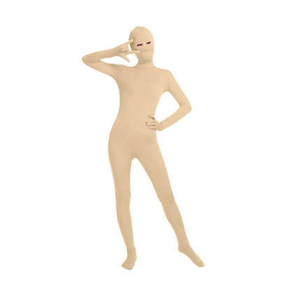 Solid Color Full Cover Open Eyes Lycra Zentai Bodysuit (Pack of 2)