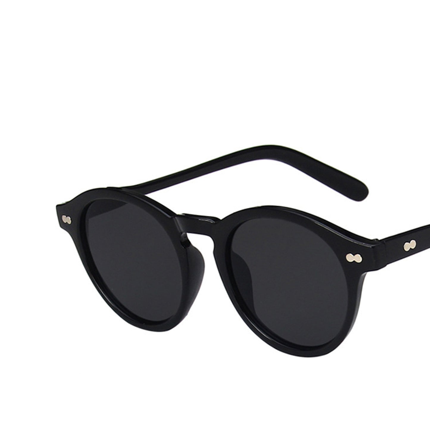 Round Full Thick Frame Sunglasses