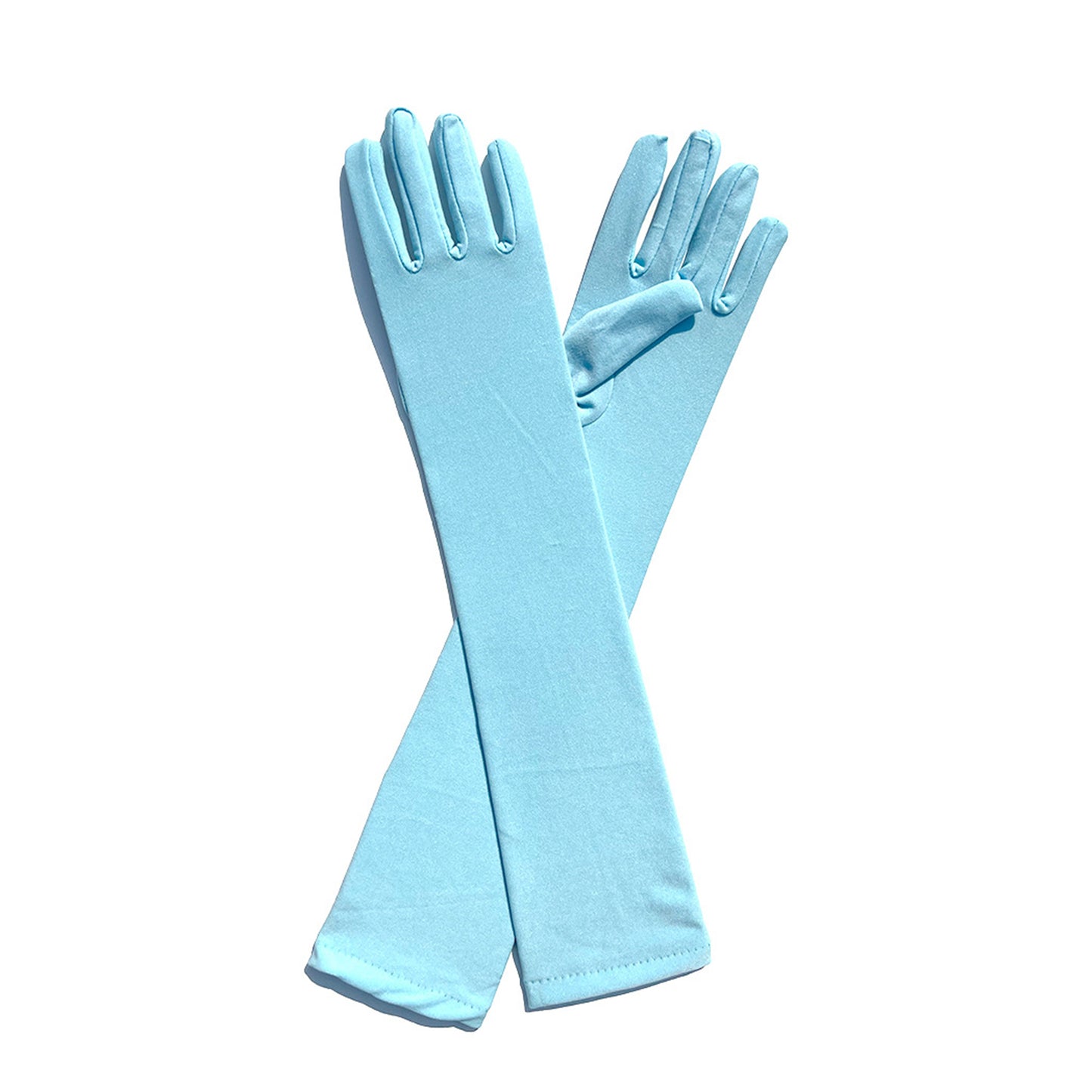 Milk Silk Solid Color Over Elbow Gloves