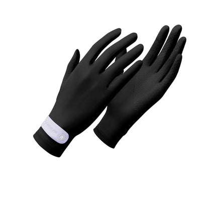 Solid Color Sunscreen Silicon Nonslip Touchscreen Ice Silk Wrist Band Wrist Gloves