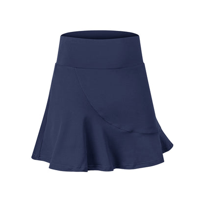 Solid Color High Rise Inner Pocket Sport Skort