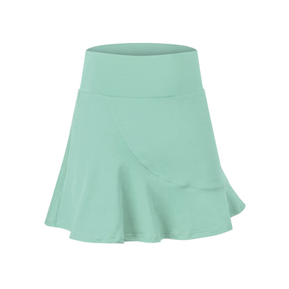 Solid Color High Rise Inner Pocket Sport Skort