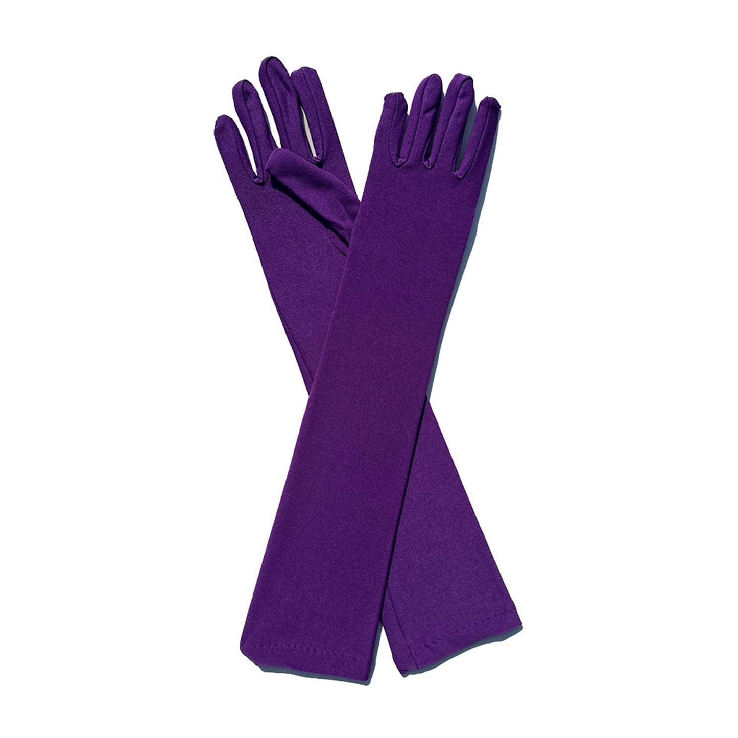 Milk Silk Solid Color Over Elbow Gloves