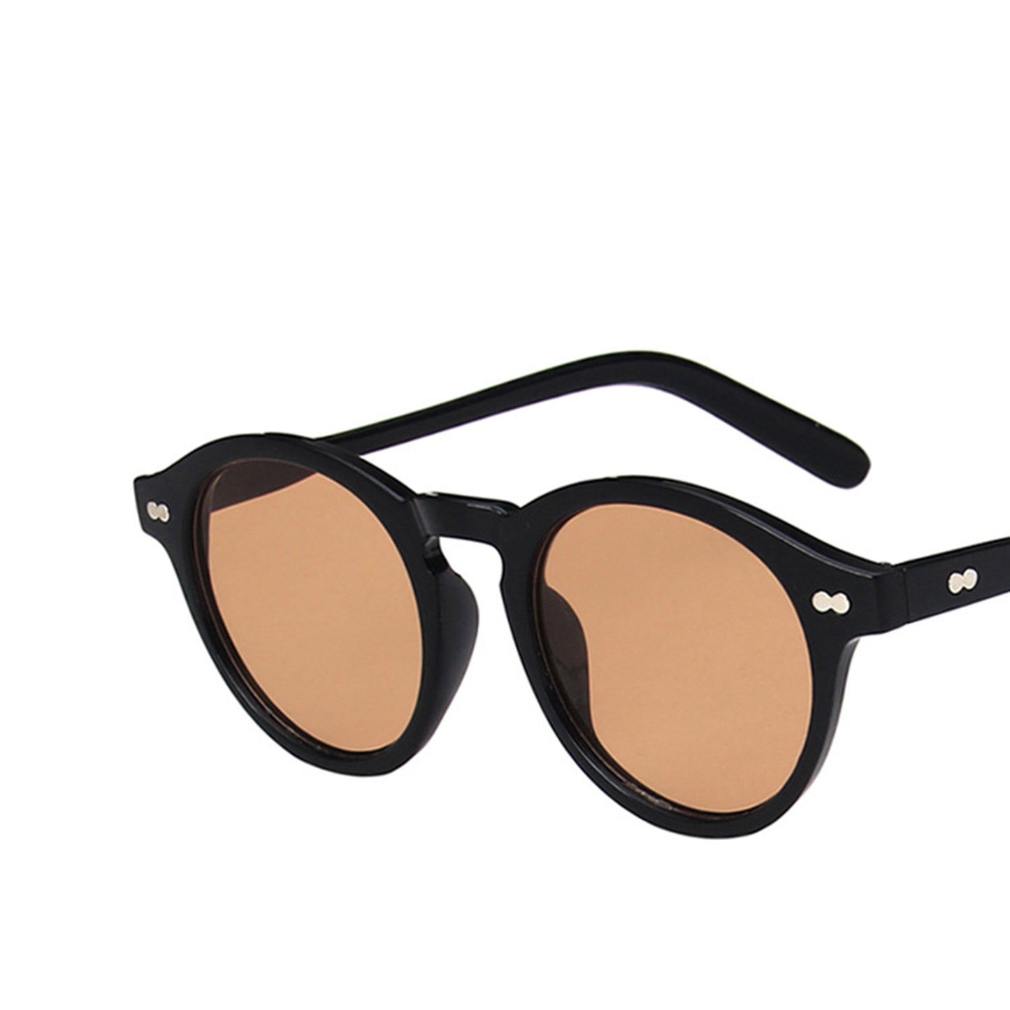 Round Full Thick Frame Sunglasses